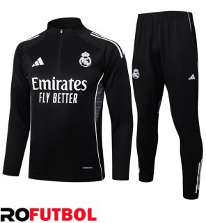 Chandal Equipos De Futbol Real Madrid Negro 2025/2026