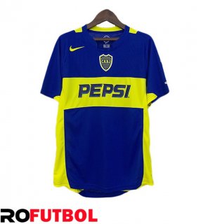 Camisetas De Futbol Boca Juniors Retro Primera Azul Real Amarillo 2004-2005