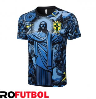 Camiseta Entrenamiento Brasil Azul 2024/2025